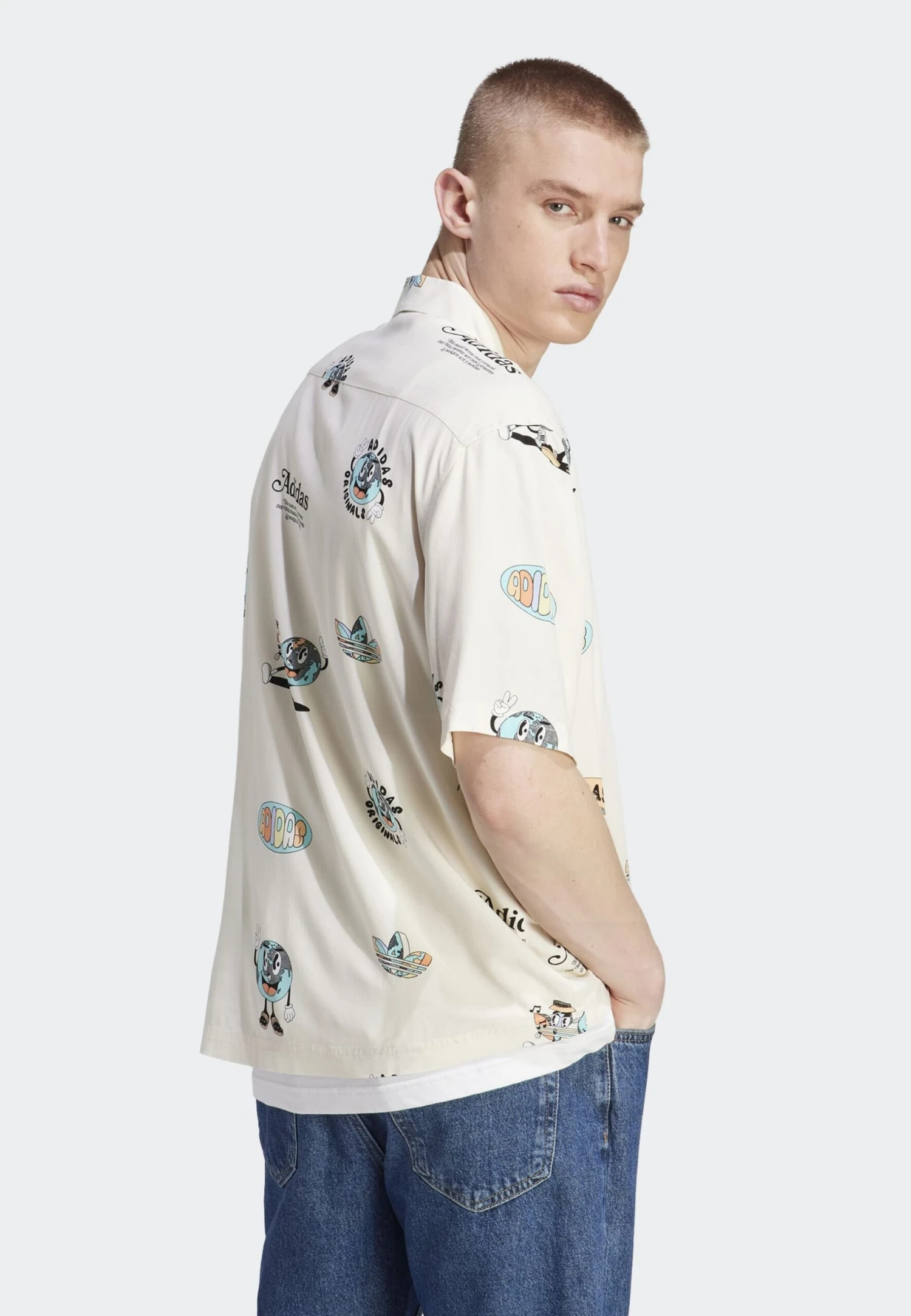 Adidas Originals ResortCamiciaWhite Uomo Camicie AD122D0AG-A11 2 Adidas Originals ResortCamiciaWhite Uomo Camicie AD122D0AG-A11 - immagine 2