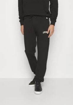 Les Deux Blake SweatpantsPantaloni SportiviBlack/White Uomo Pantaloni Sportivi E Joggers LEP22E030-Q11