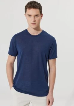 T-Shirt BasicNavy Blue Uomo T-shirt E Polo A7T22O02W-K11