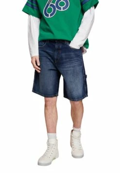 Edc By Esprit Locker - Shorts Di Jeans - Blue Dark Washed