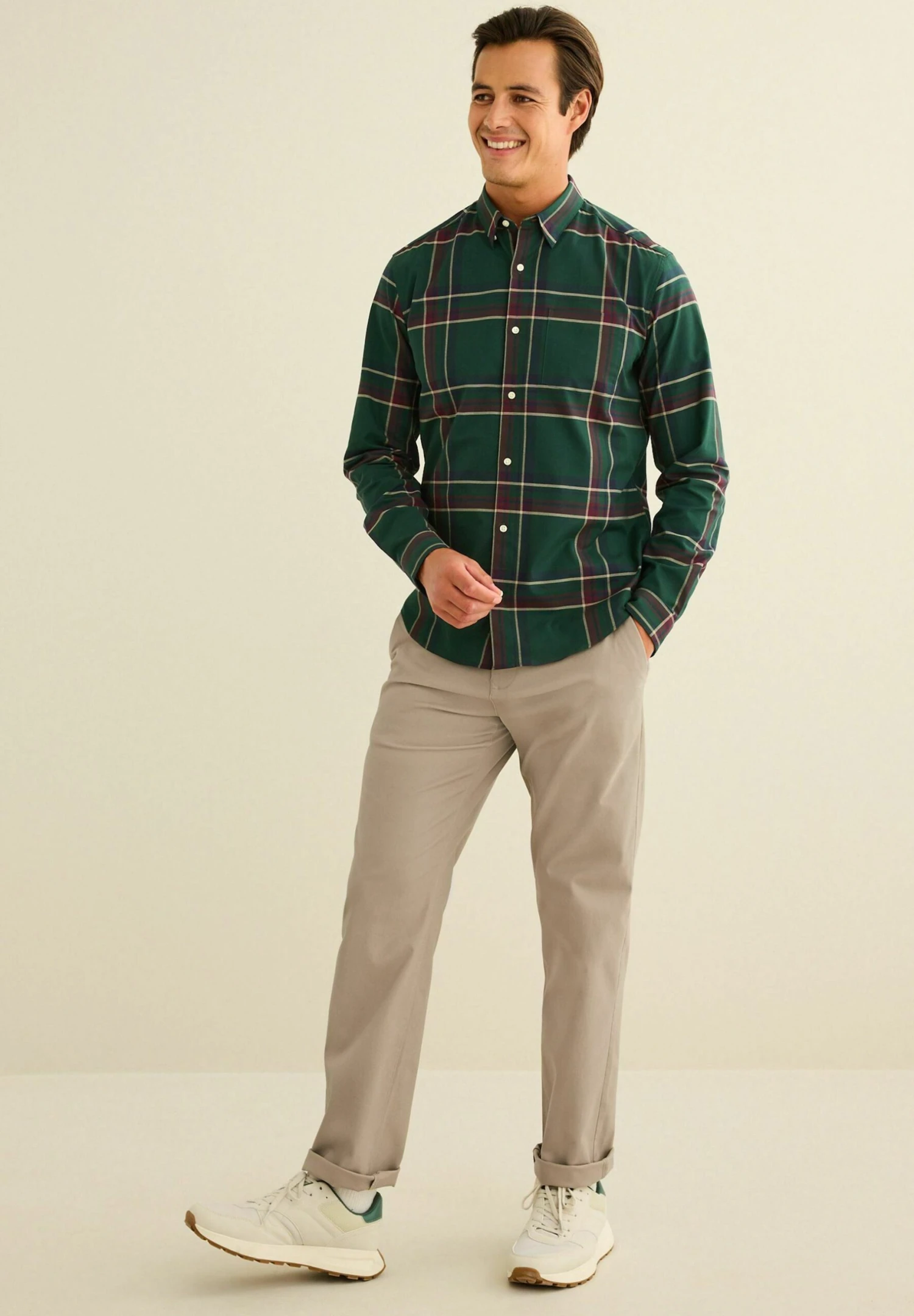 Next Check Long Sleeve Stretch OxfordCamiciaGreen Uomo Camicie NX322D1S3-M11 1 Next Check Long Sleeve Stretch OxfordCamiciaGreen Uomo Camicie NX322D1S3-M11