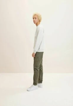 TOM TAILOR Denim Pantaloni CargoDusty Olive Green Uomo Pantaloni TO722E06Z-N11 -Vendite Jones 29fa9eb8df504c719c935f82ed3f5e6b