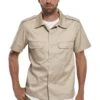 Brandit Herren Us Hemd- Camicia - Grey