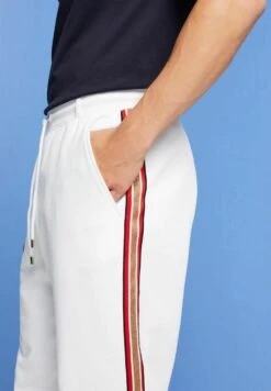 ESPRIT Mit Seitenstreifen - Pantaloni Sportivi - White -Vendite Jones 3427df429ad04e68a109a5fab1c0ab52