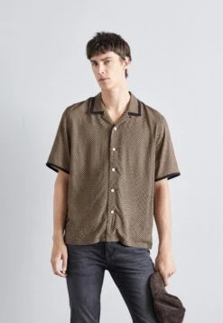 Rag & Bone Geo Avery - Camicia - Navy/Yellow