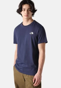 The North Face Simple Dome Te Summit T-Shirt Con StampaBlue Uomo T-shirt E Polo TH322O05S-K11