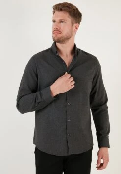 Regular Fit - Camicia - Anthracite