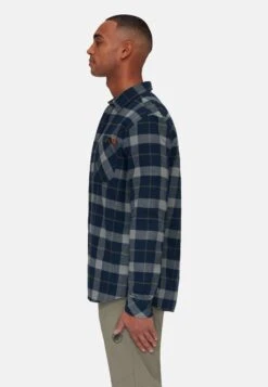 Mammut Alvra - Camicia - Marine Titanium -Vendite Jones 521fbc74ea504a34a082565acfce563f