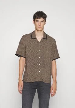 Rag & Bone Geo Avery - Camicia - Navy/Yellow -Vendite Jones 581feb3e10a74a46a491fe2cae9211ee