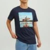 Jack & Jones 2Er PackT-Shirt Con StampaNavy Blazer Uomo T-shirt E Polo JA222O5EZ-K11