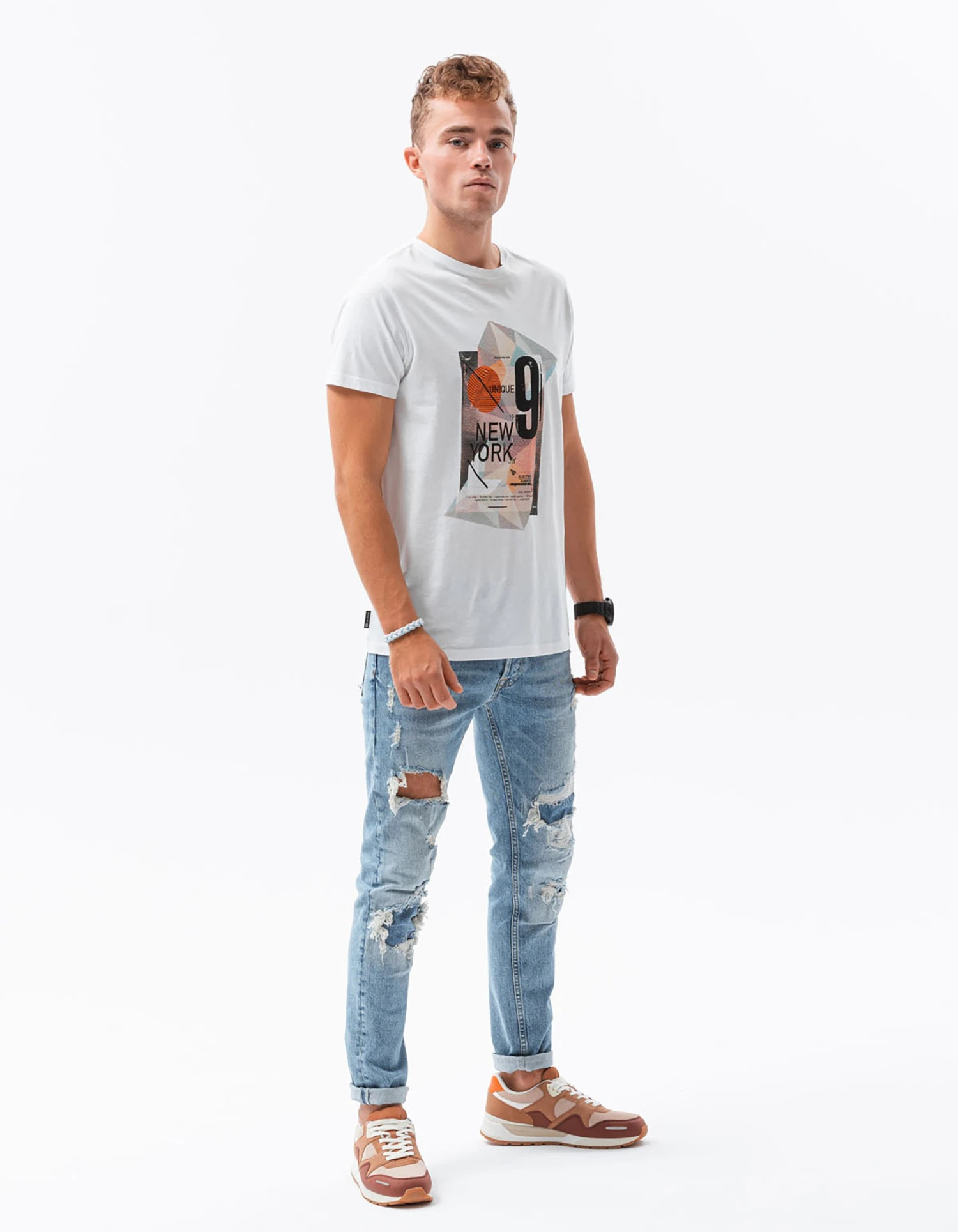Printed T-Shirt Con StampaWhite Uomo T-shirt E Polo OM422O012-A11 2 Printed T-Shirt Con StampaWhite Uomo T-shirt E Polo OM422O012-A11 - immagine 2