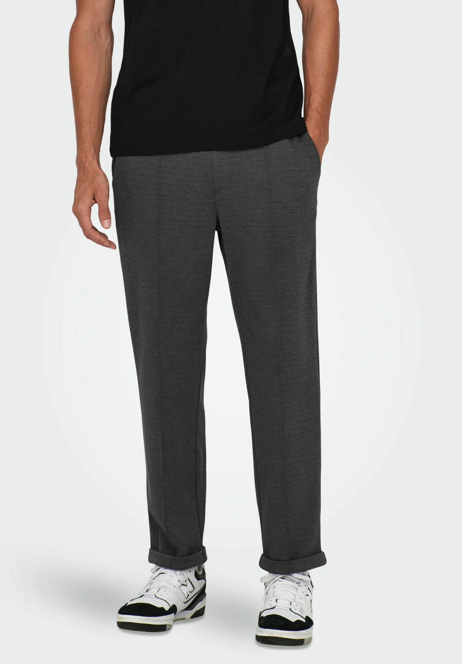 Only & Sons Einfarbige - Pantaloni - Black 1 Only & Sons Einfarbige - Pantaloni - Black