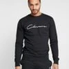 Script Crewneck TracksuitTutaBlack Uomo Pantaloni Sportivi E Joggers CLR22S00F-Q11