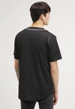 URBAN CLASSICS Baseball- Camicia - Black/White -Vendite Jones 6acbee97cee64c5a82a83a07676d5373