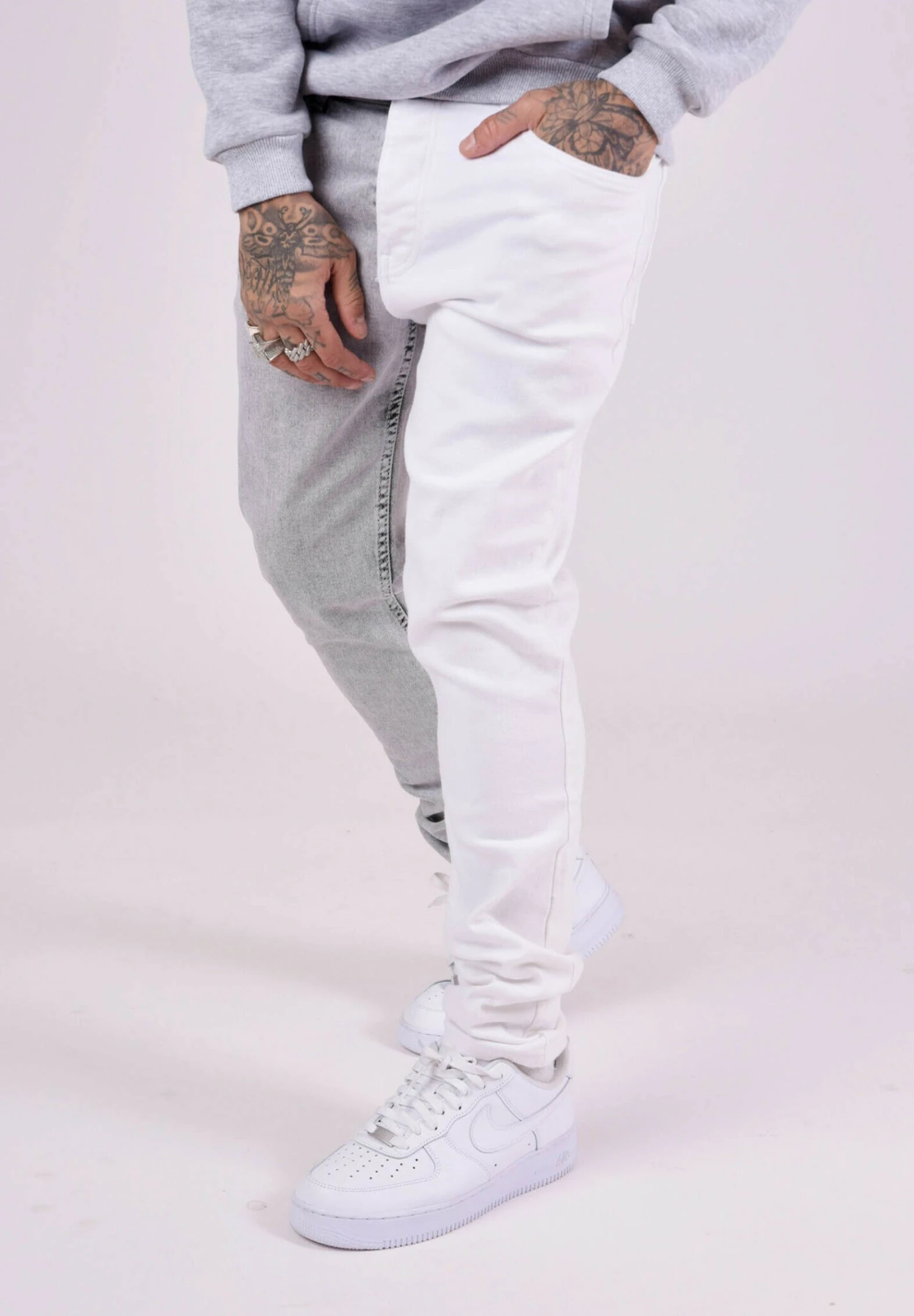 Jeans A SigarettaGris Clair Uomo Jeans PRK22G00Y-C11 4 Jeans A SigarettaGris Clair Uomo Jeans PRK22G00Y-C11 - immagine 4