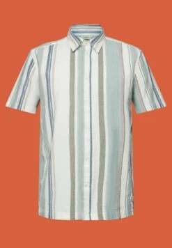 ESPRIT Kurzarm Mit Streifen - Camicia - Dusty Green -Vendite Jones 8320c139fb1e46ae86107bd0743e6b19