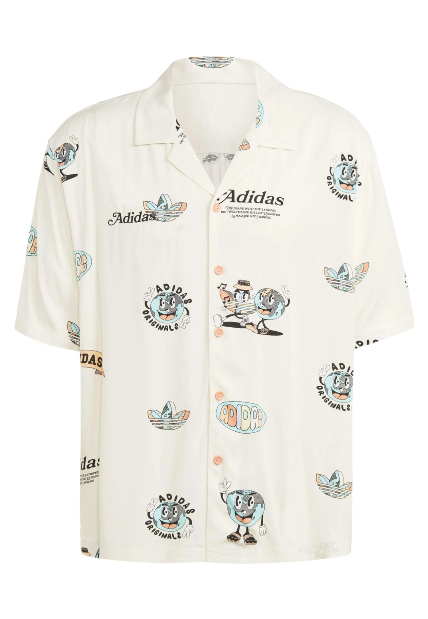 Adidas Originals ResortCamiciaWhite Uomo Camicie AD122D0AG-A11 5 Adidas Originals ResortCamiciaWhite Uomo Camicie AD122D0AG-A11 - immagine 5