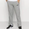 Puma Logo PantsPantaloni SportiviMedium Gray Heather Uomo Pantaloni Sportivi E Joggers PU142E0TC-C11