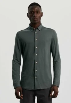 Non Iron Stain Repellent - Camicia - Dark Grey