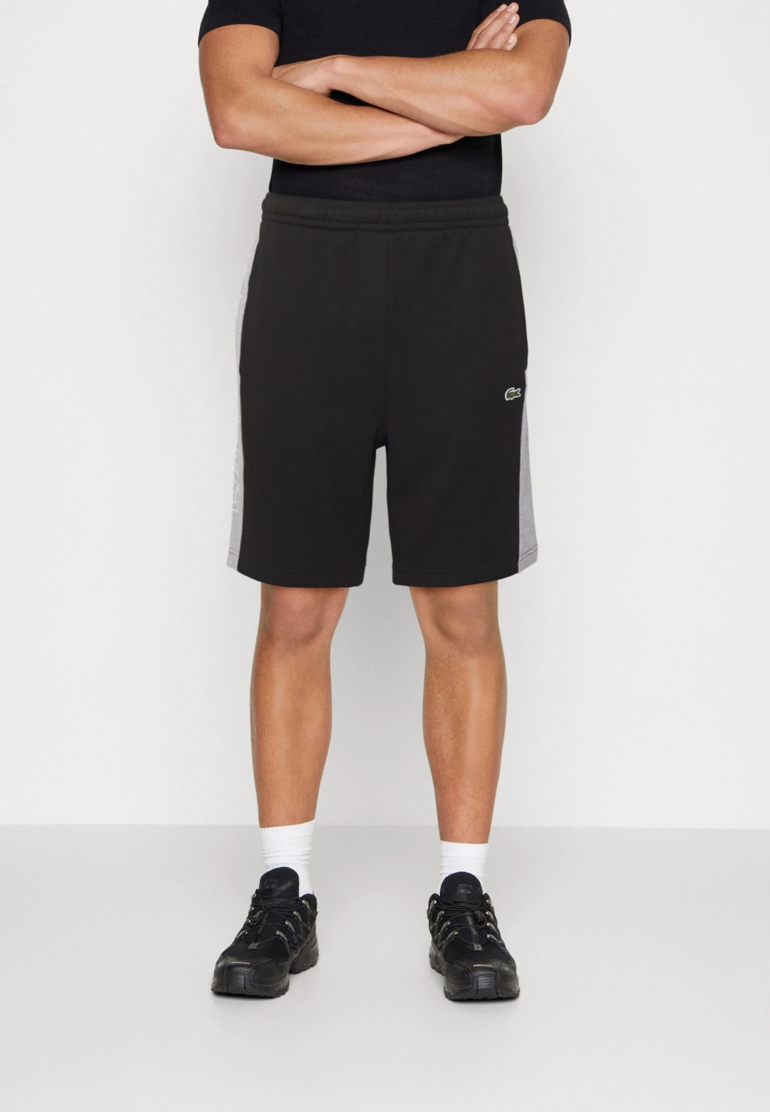 Lacoste Unisex - Pantaloni Sportivi - Noir/Gris Chine 1 Lacoste Unisex - Pantaloni Sportivi - Noir/Gris Chine