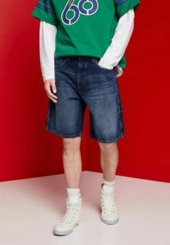 Edc By Esprit Locker - Shorts Di Jeans - Blue Dark Washed -Vendite Jones a17ccddc02d24c45ad03d207a34dfe38