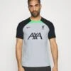Nike Performance Liverpool Fc Strike EliteSquadraWolf Grey/Black/Poison Green/Black Uomo T-shirt E Polo N1242D5K4-C11