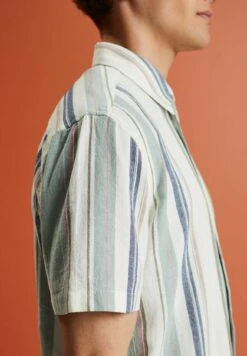 ESPRIT Kurzarm Mit Streifen - Camicia - Dusty Green -Vendite Jones a560ff69a2c045b48a407192d03025cb