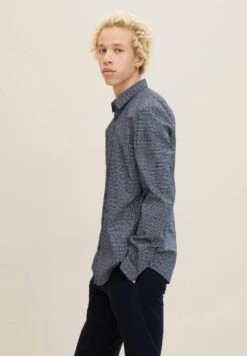 Tom Tailor Avec Motif Imprimé - Camicia - Navy -Vendite Jones b545aa754c4445129171b092ec5b0730