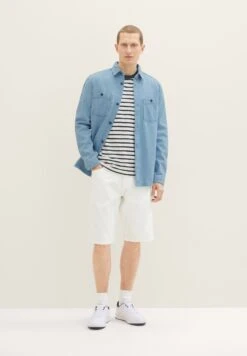 Tom Tailor Structured Stripe - T-Shirt Con Stampa - Navy -Vendite Jones bcd8e691870f4868ba03d9bc9f6fcfec