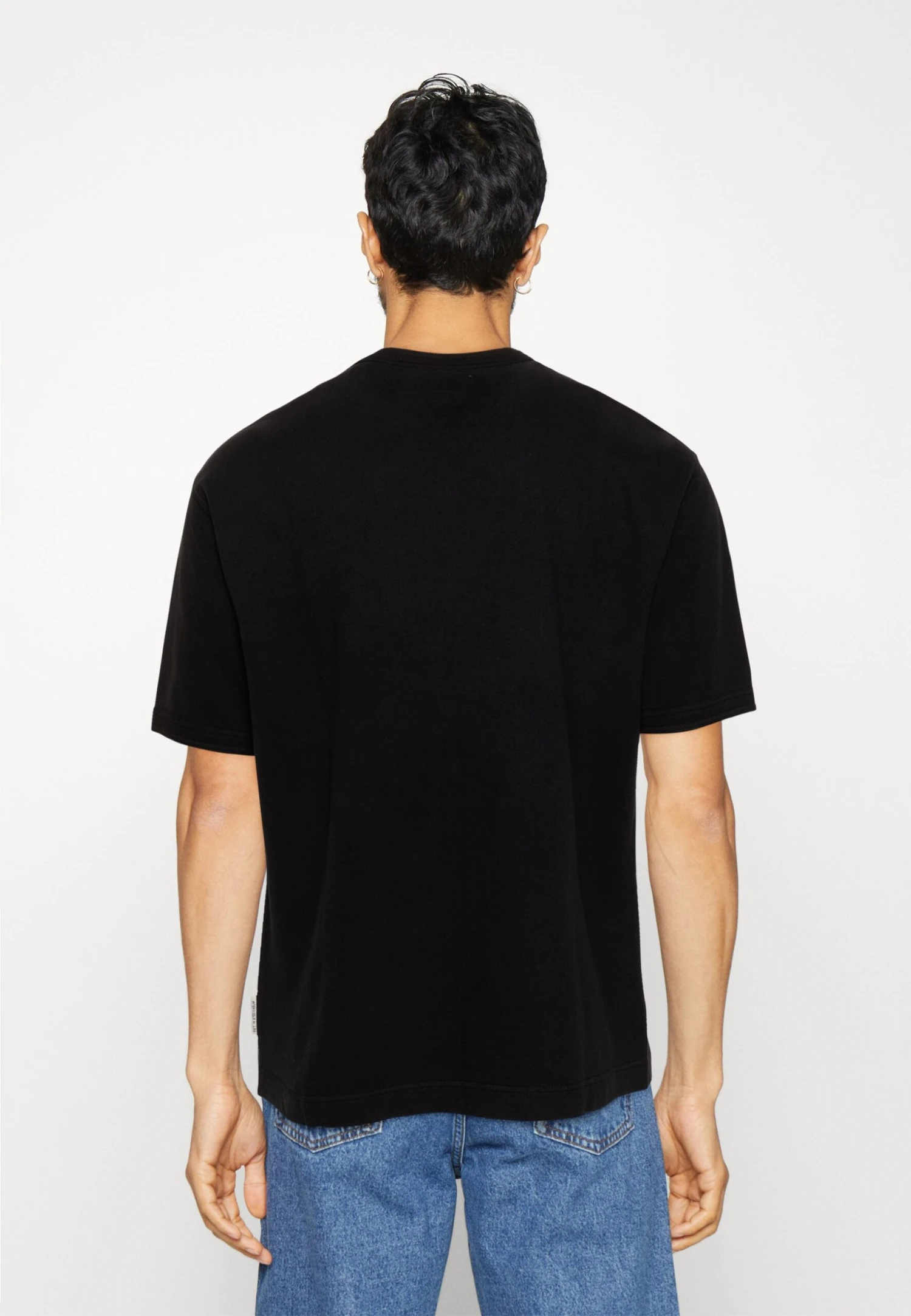 Marc O'Polo Short Sleeve Front Dividing Flatlock Stitching Binding At NeckT-Shirt BasicBlack Uomo T-shirt E Polo MA322O0IA-Q11 3 Marc O'Polo Short Sleeve Front Dividing Flatlock Stitching Binding At NeckT-Shirt BasicBlack Uomo T-shirt E Polo MA322O0IA-Q11 - immagine 3