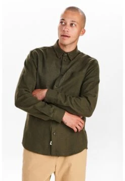 Anerkjendt Tone Melange - Camicia - Olivine