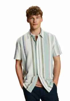 ESPRIT Kurzarm Mit Streifen - Camicia - Dusty Green