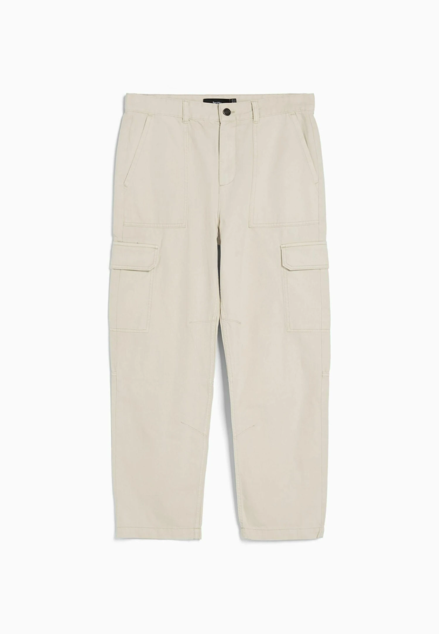 BERSHKA Cargo Straight - Pantaloni - Beige 5 BERSHKA Cargo Straight - Pantaloni - Beige - immagine 5