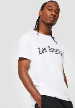 Mister Tee Los Angeles WordingT-Shirt Con StampaWhite Uomo T-shirt E Polo M0M22O0SB-A11 -Vendite Jones cf0c21a355b541c3b3d6a12dbd5aab4c