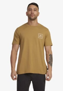 RVCA Va All The WaysT-Shirt Con StampaBrown Uomo T-shirt E Polo RV422O0AF-O11