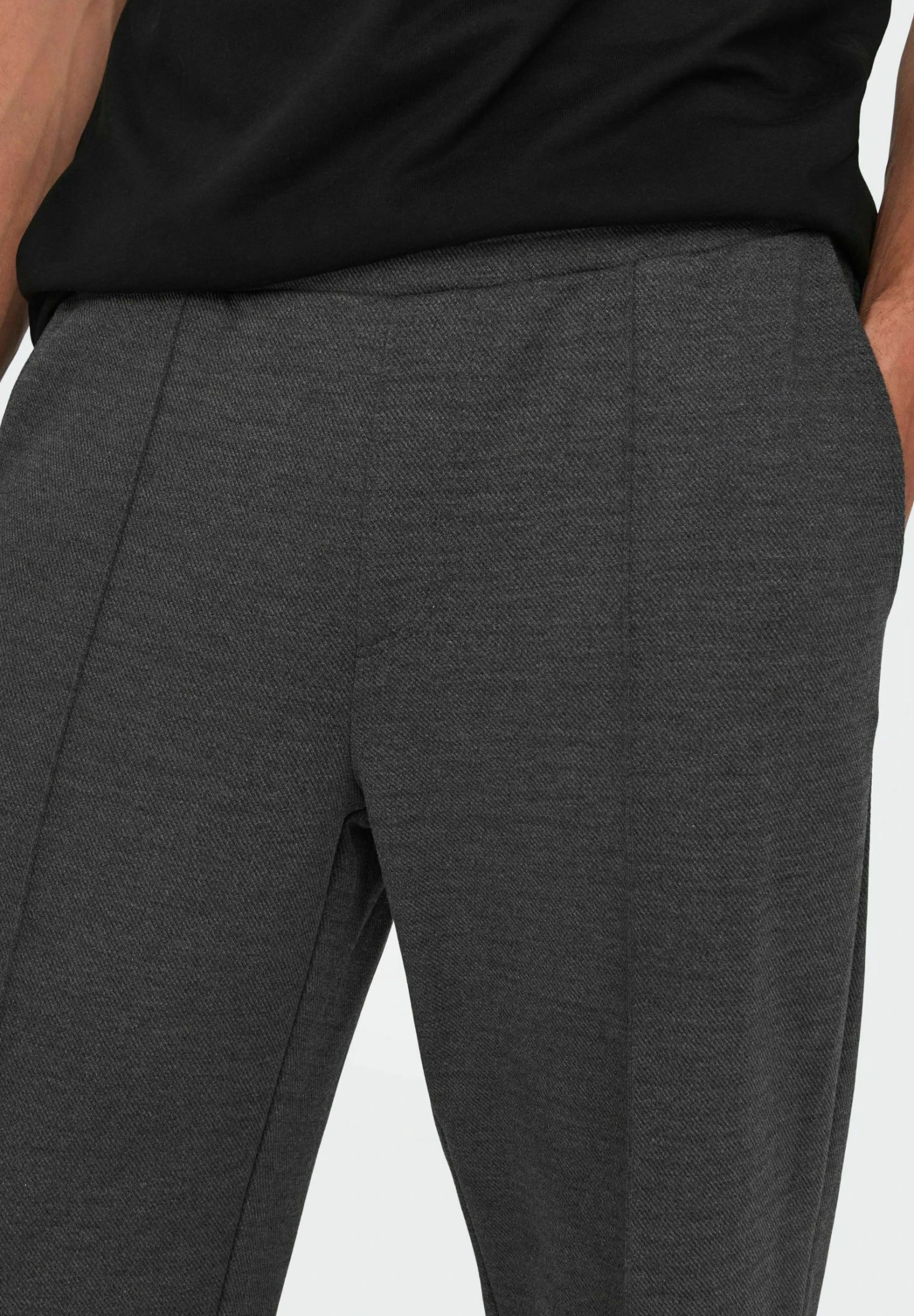 Only & Sons Einfarbige - Pantaloni - Black 3 Only & Sons Einfarbige - Pantaloni - Black - immagine 3