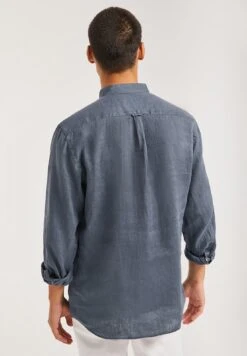 POLO CLUB Mao Collar Custom Fit Draco - Camicia - Denim Blue -Vendite Jones dcd7c7786cd5406eb9369e7b62766a42