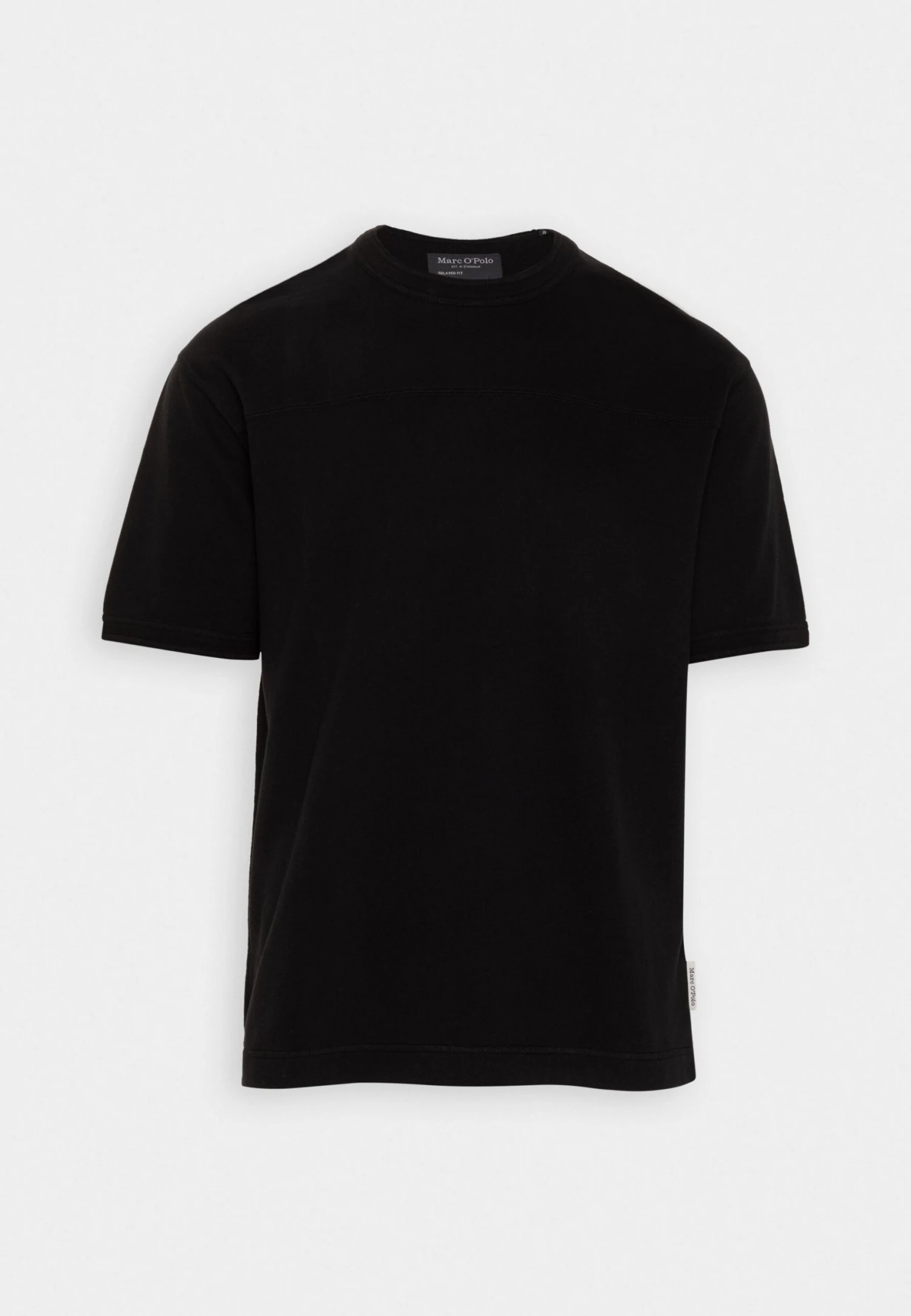 Marc O'Polo Short Sleeve Front Dividing Flatlock Stitching Binding At NeckT-Shirt BasicBlack Uomo T-shirt E Polo MA322O0IA-Q11 4 Marc O'Polo Short Sleeve Front Dividing Flatlock Stitching Binding At NeckT-Shirt BasicBlack Uomo T-shirt E Polo MA322O0IA-Q11 - immagine 4