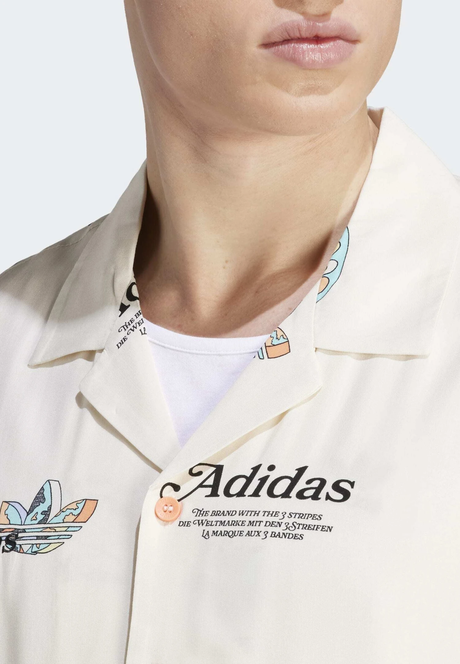 Adidas Originals ResortCamiciaWhite Uomo Camicie AD122D0AG-A11 3 Adidas Originals ResortCamiciaWhite Uomo Camicie AD122D0AG-A11 - immagine 3