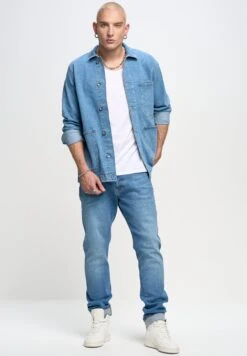 BIG STAR Harper - Jeans Slim Fit - Blau -Vendite Jones f6269ece0ac24464ab332d57120b8d4e