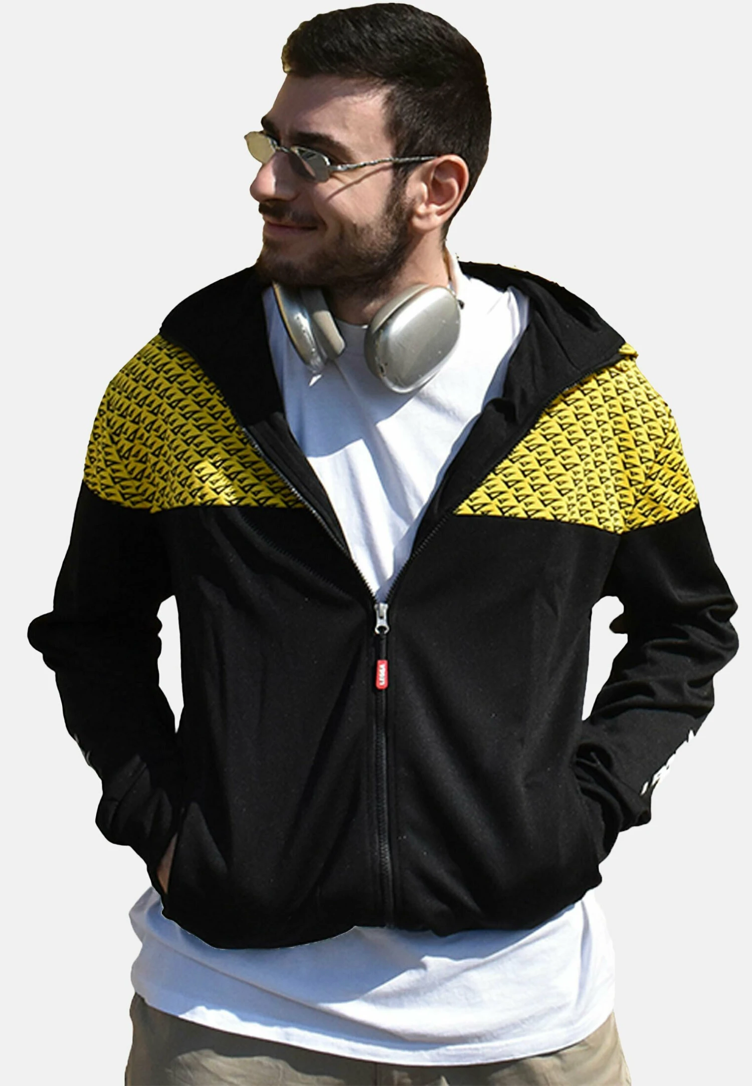 ArkansasGiacca SportivaNero Giallo Uomo Pantaloni Sportivi E Joggers L7C22T009-E11 1 ArkansasGiacca SportivaNero Giallo Uomo Pantaloni Sportivi E Joggers L7C22T009-E11